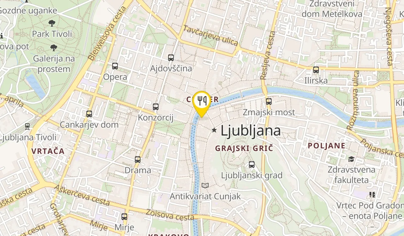 Zemljevid — Slaščičarna Lolita