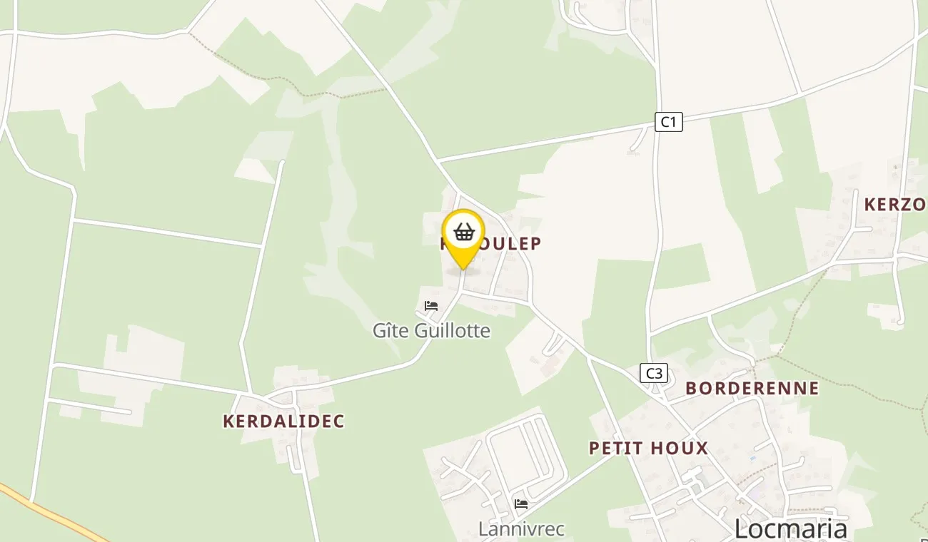 Map — La Ferme de Keroulep