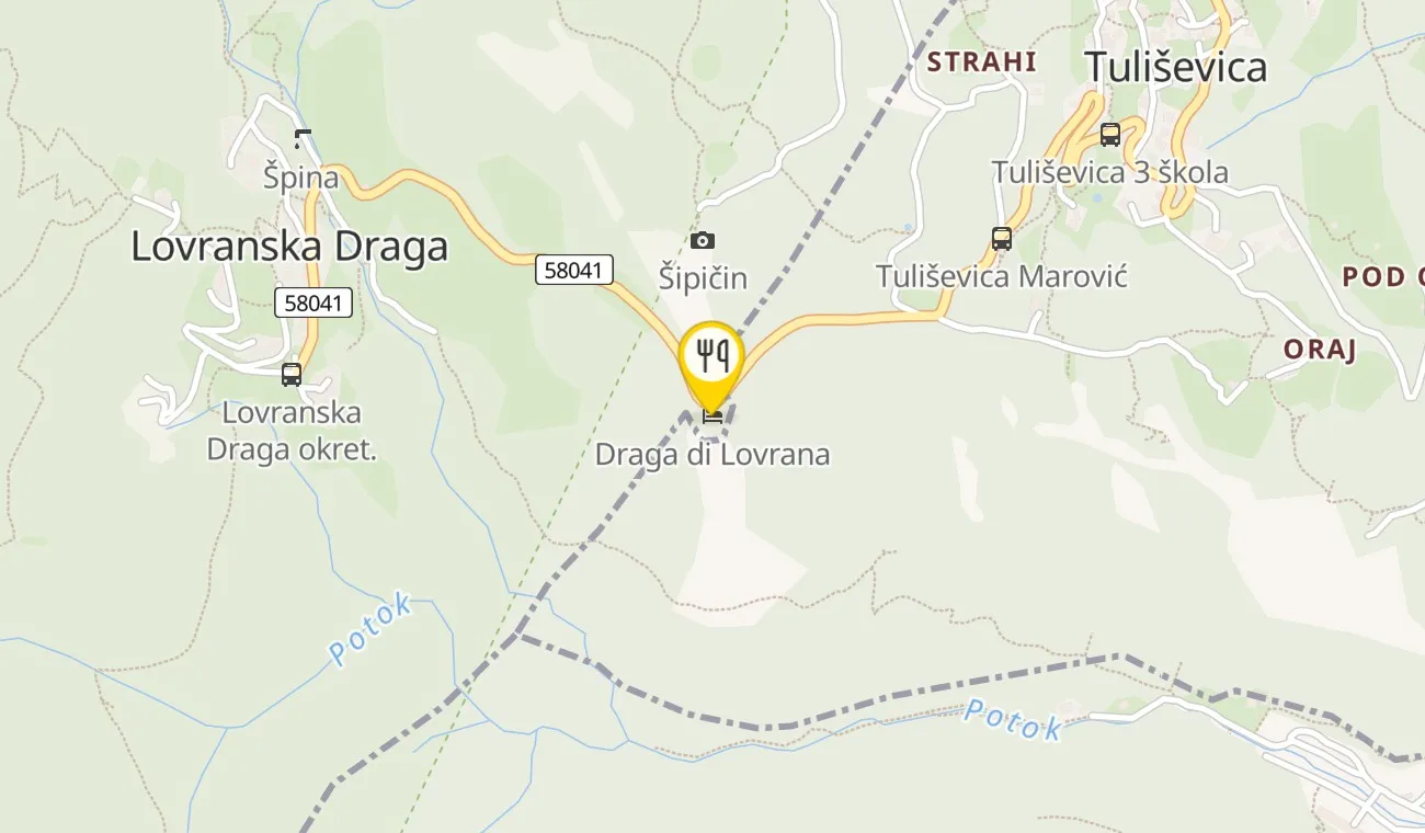 Map — Draga di Lovrana
