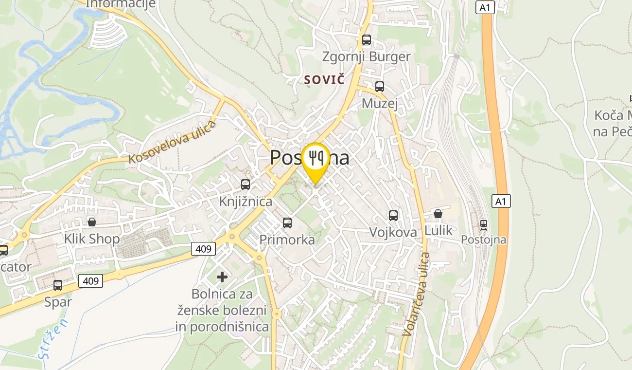 Zemljevid — Bistro Štorja