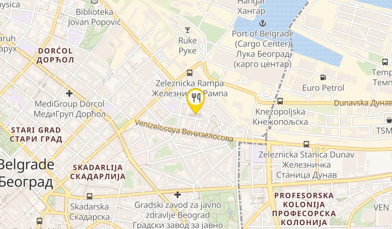 Mapa — KAFE POSLASTIČARNICA FINI