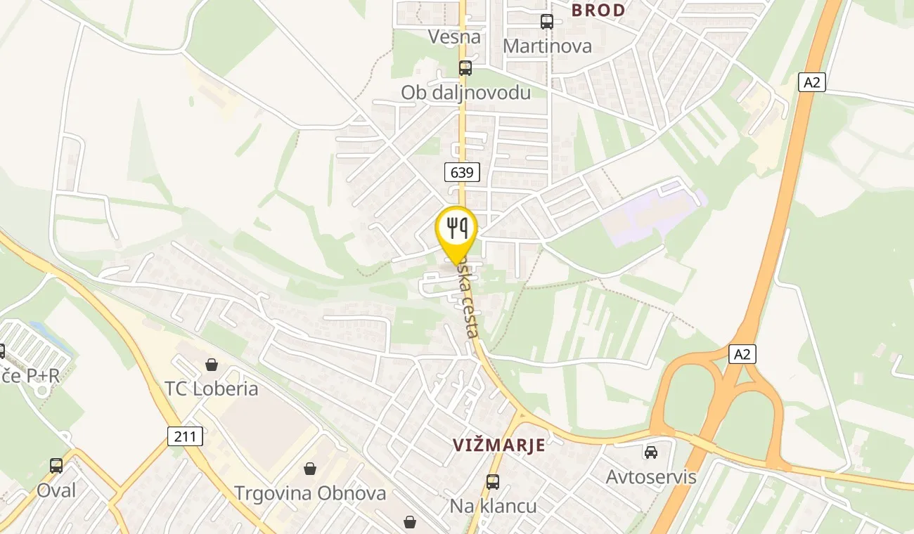Zemljevid — Gostilnica in pizzerija Kaval