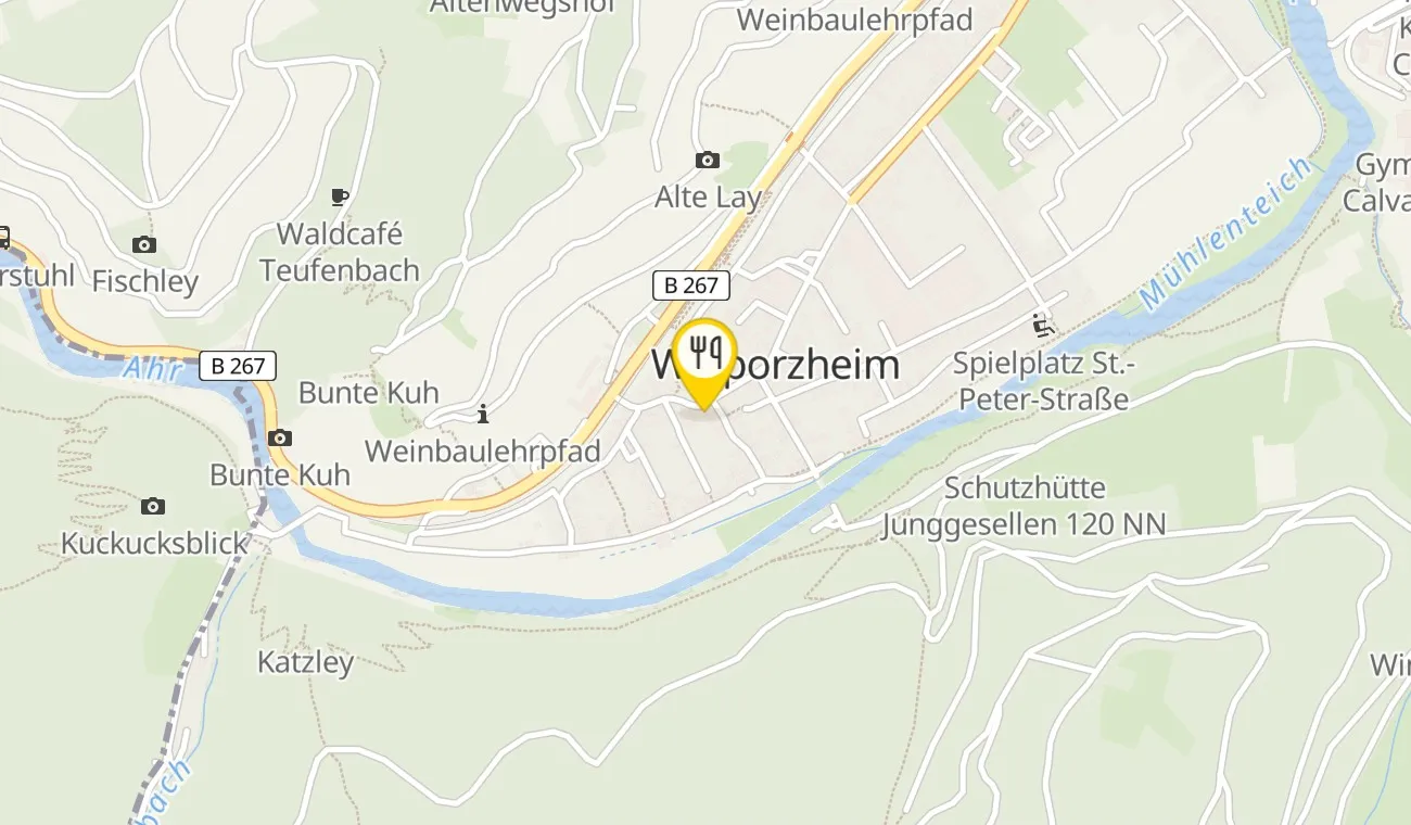 Map — Historisches Gasthaus Sanct Peter – Restaurant Brogsitter