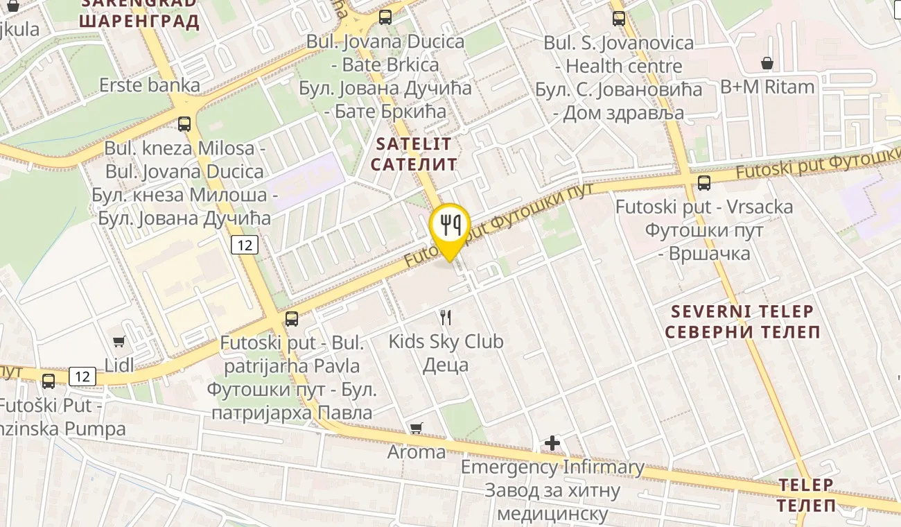 Mapa — RESTORAN KOD BRKE