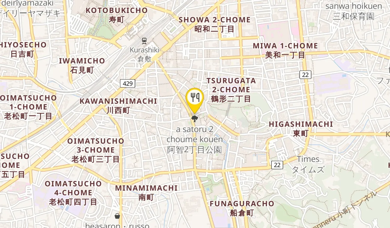 Map — Shokunoie Matsuoka
