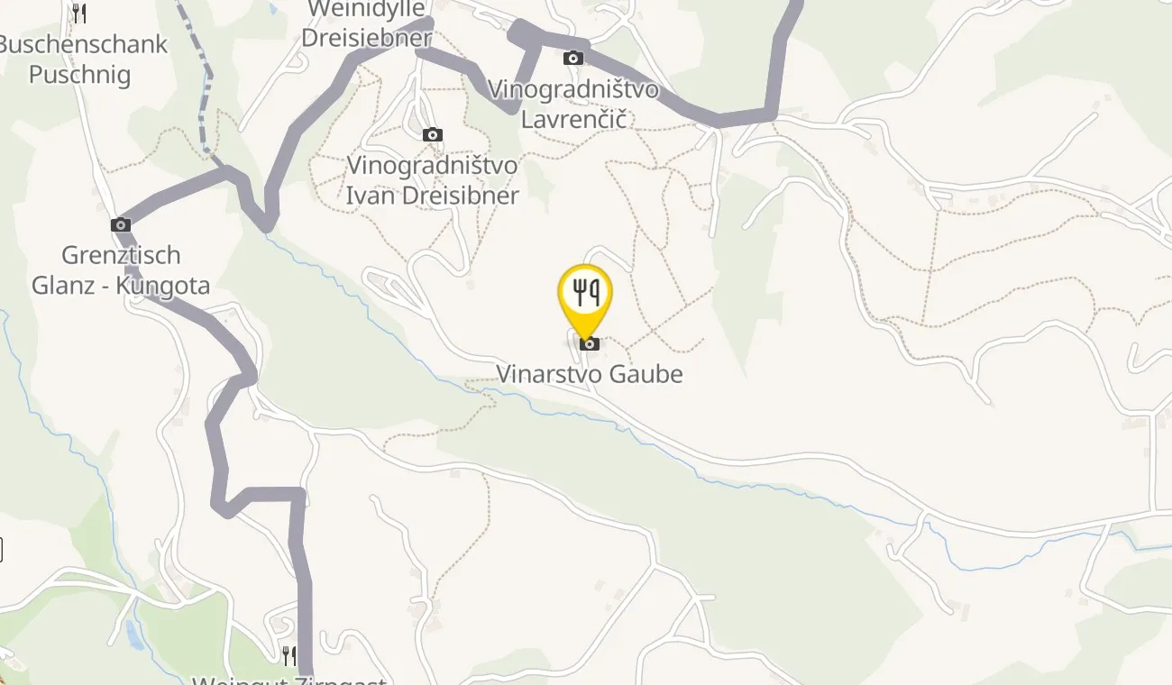 Map — Domačija Vino Gaube