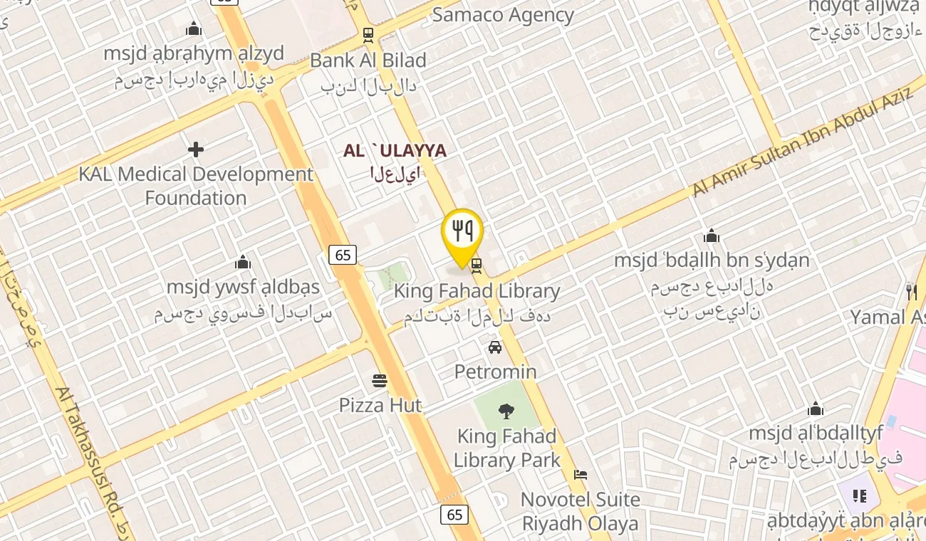 Map — Yauatcha