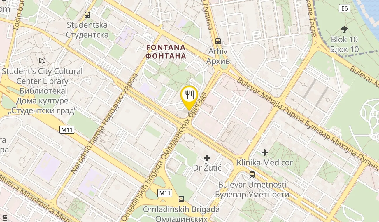 Mapa — RESTORAN DURMITOR