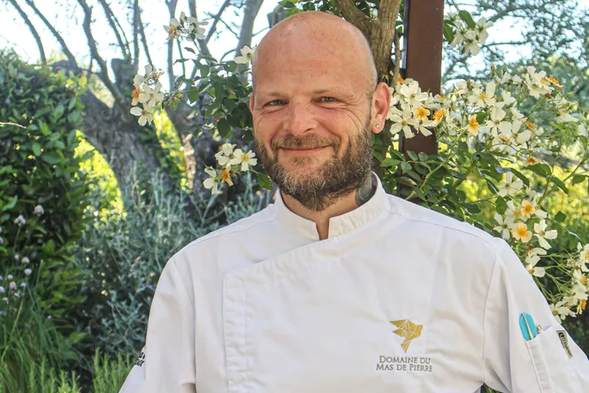 Rodolphe Loury, new executive chef at Domaine du Mas de Pierre