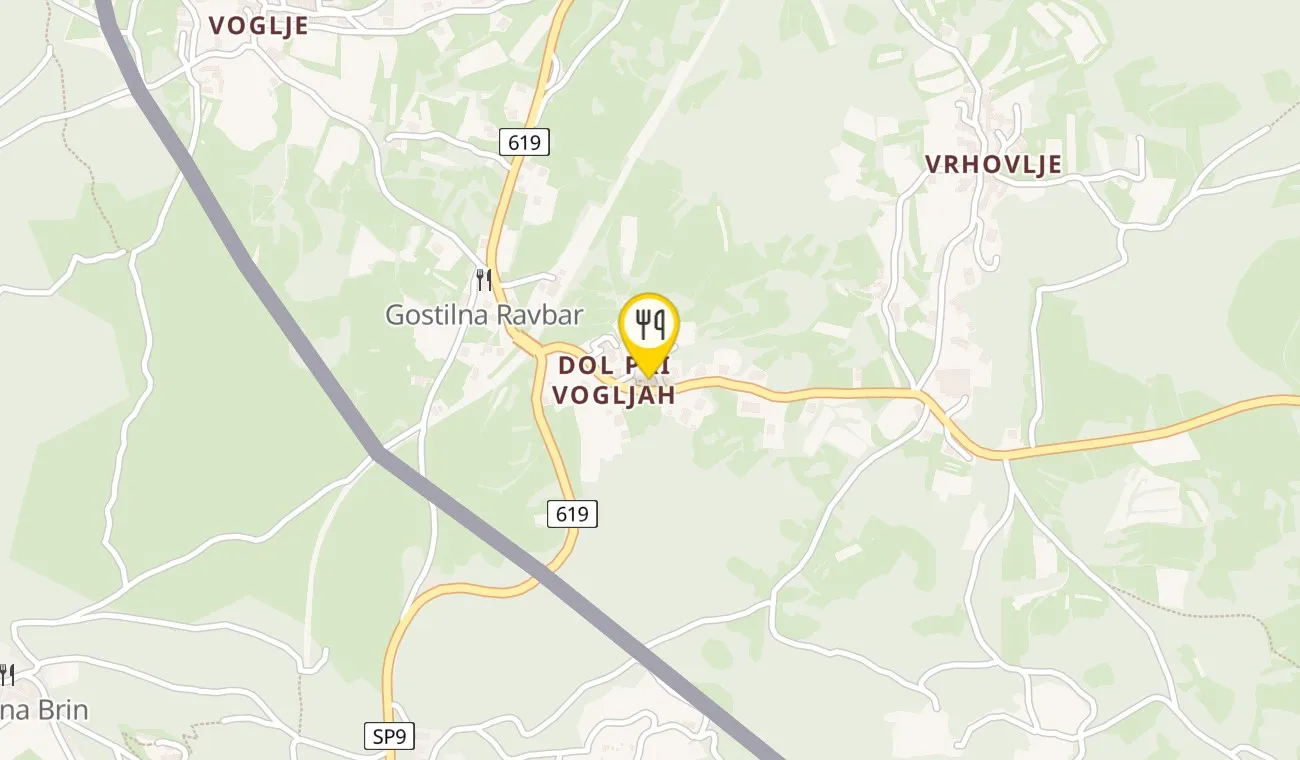 Zemljevid — Gostilnica Ruj