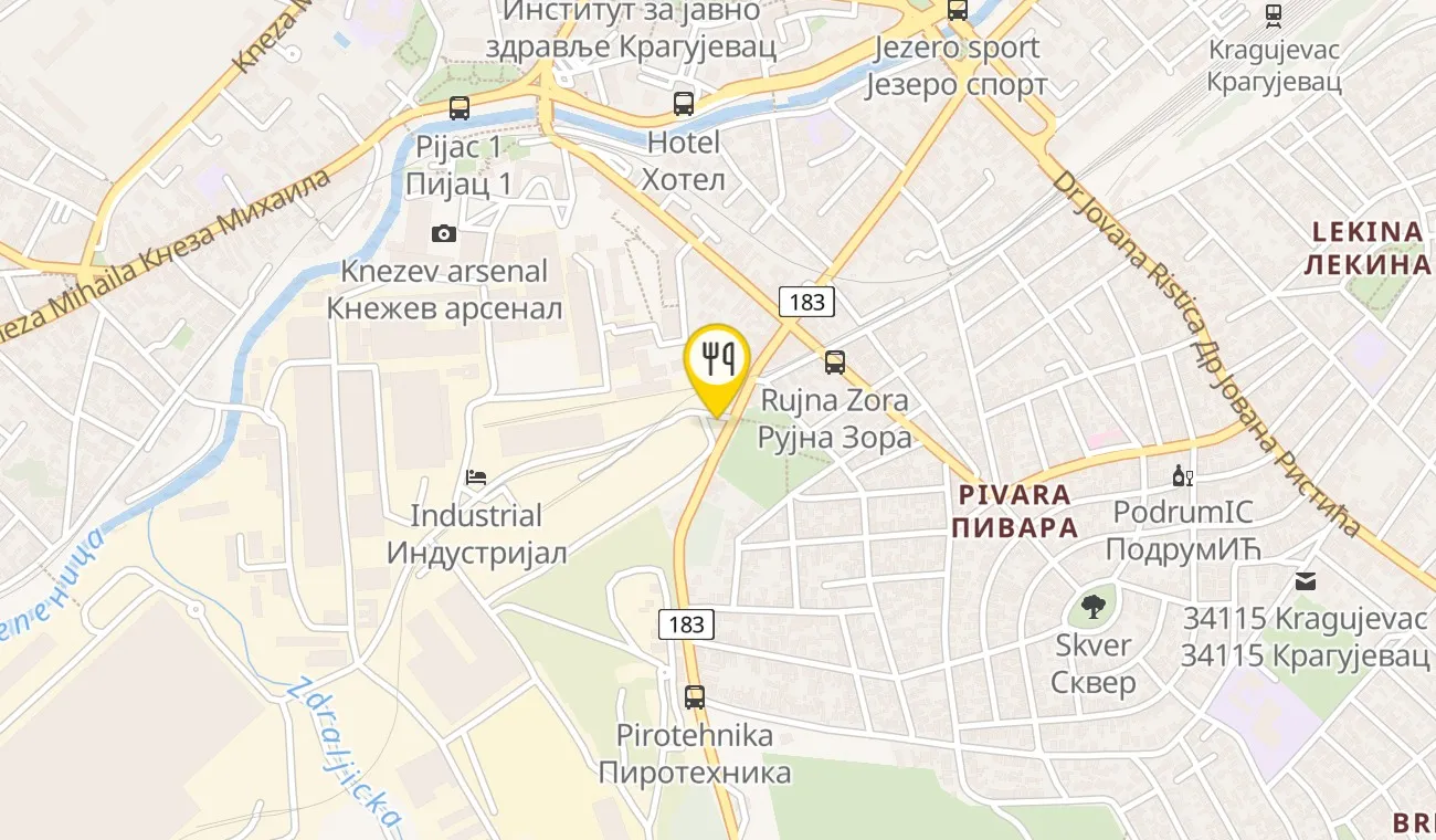 Mapa — RESTORAN INDUSTRIAL 1853