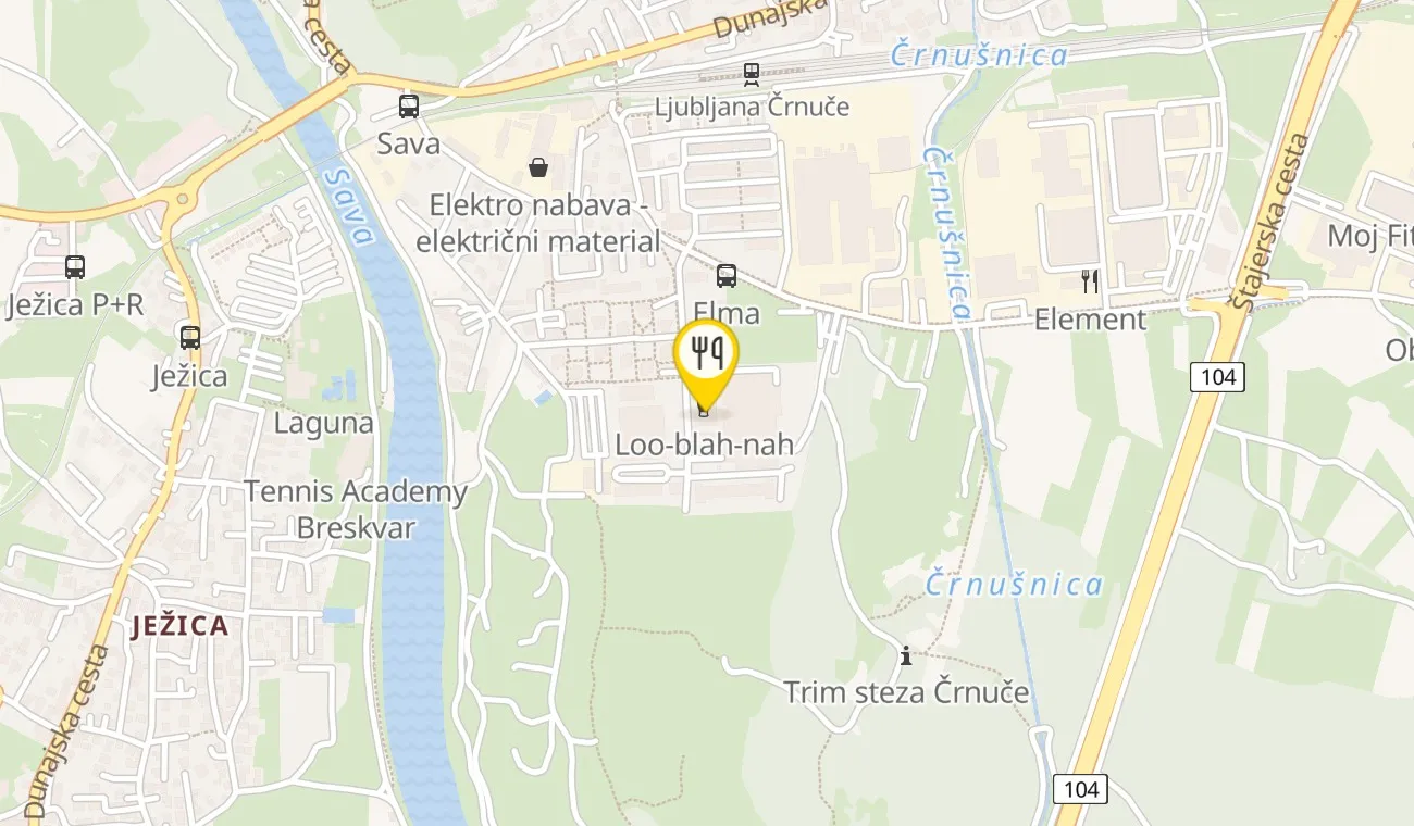 Zemljevid — Tia`s pizza