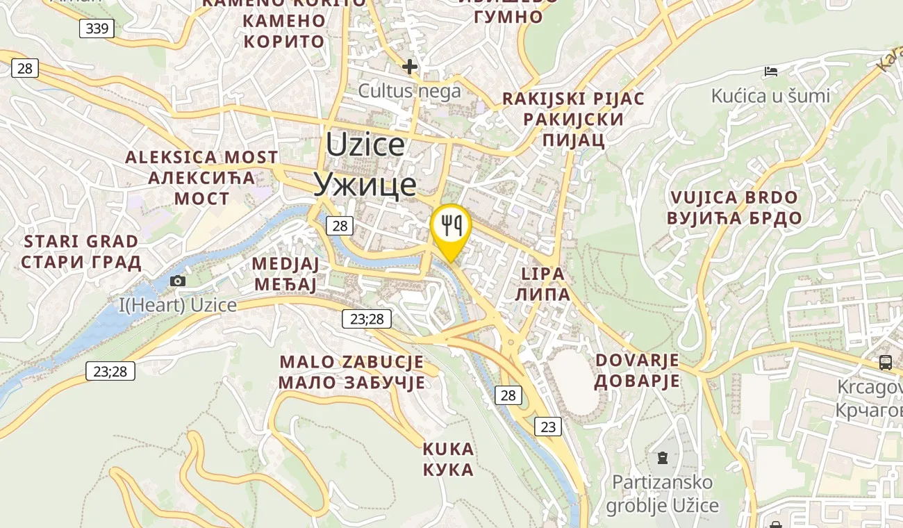 Mapa — RESTORAN ALEKSANDAR GOLD
