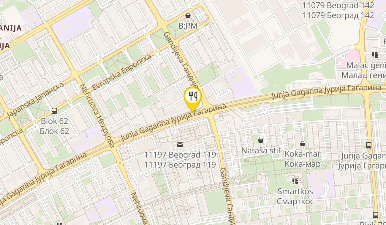 Mapa — RESTORAN SPLAV SUVENIR