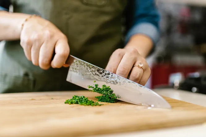 Le couteau, lame d'un chef