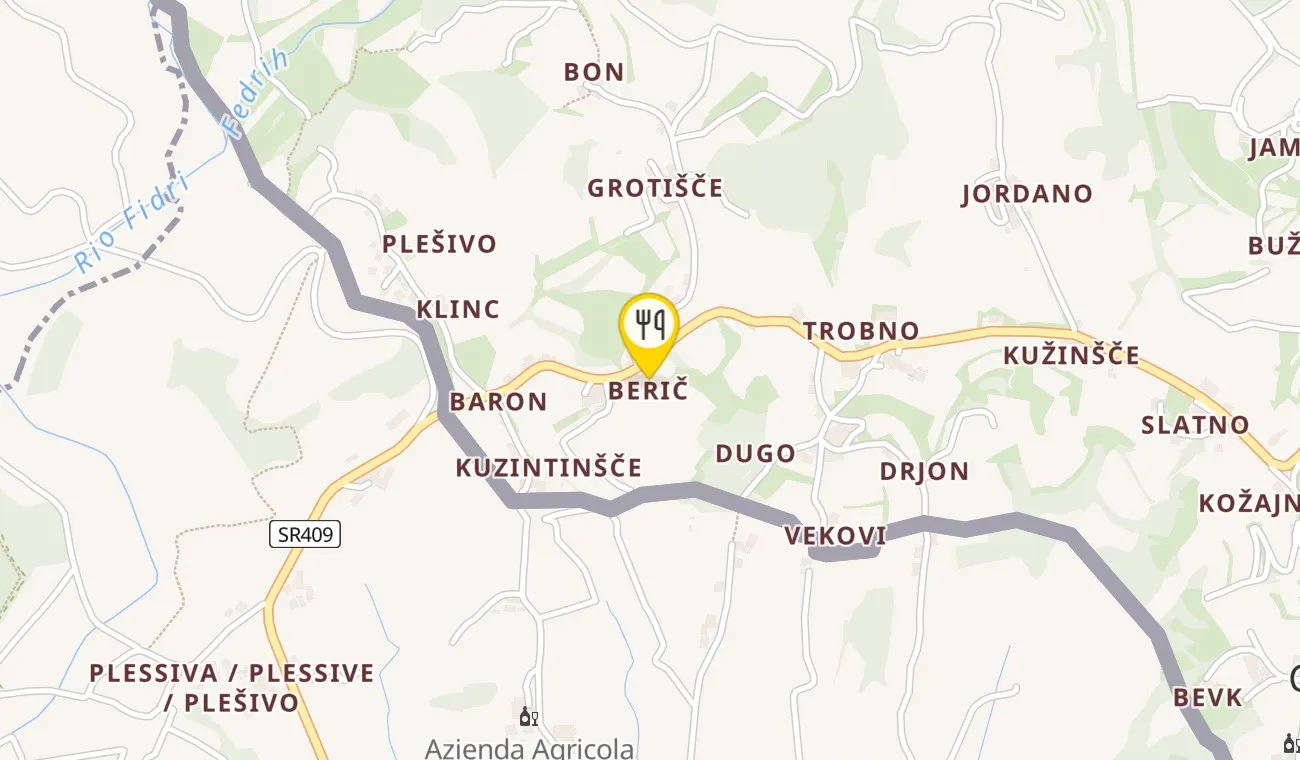Zemljevid — Restavracija Bužinel