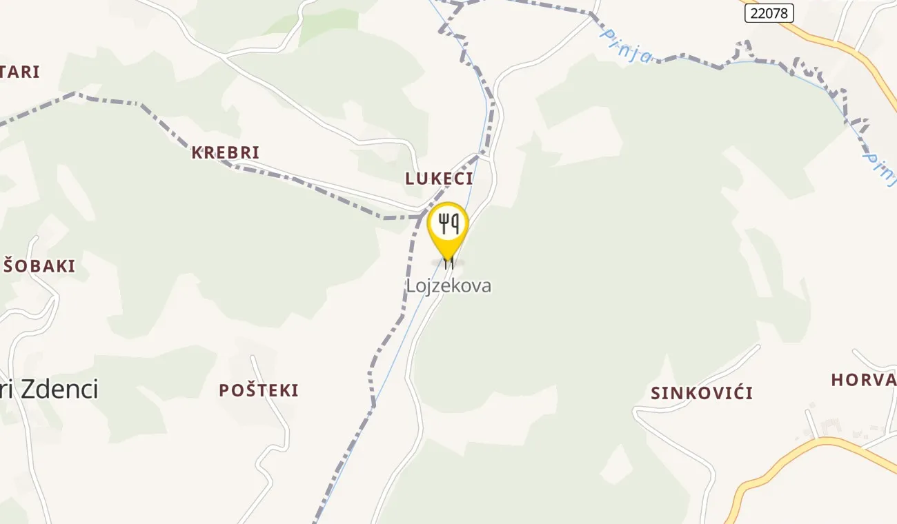 Map — Lojzekova hiža