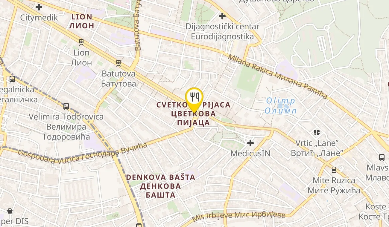 Mapa — RESTORAN TABOR