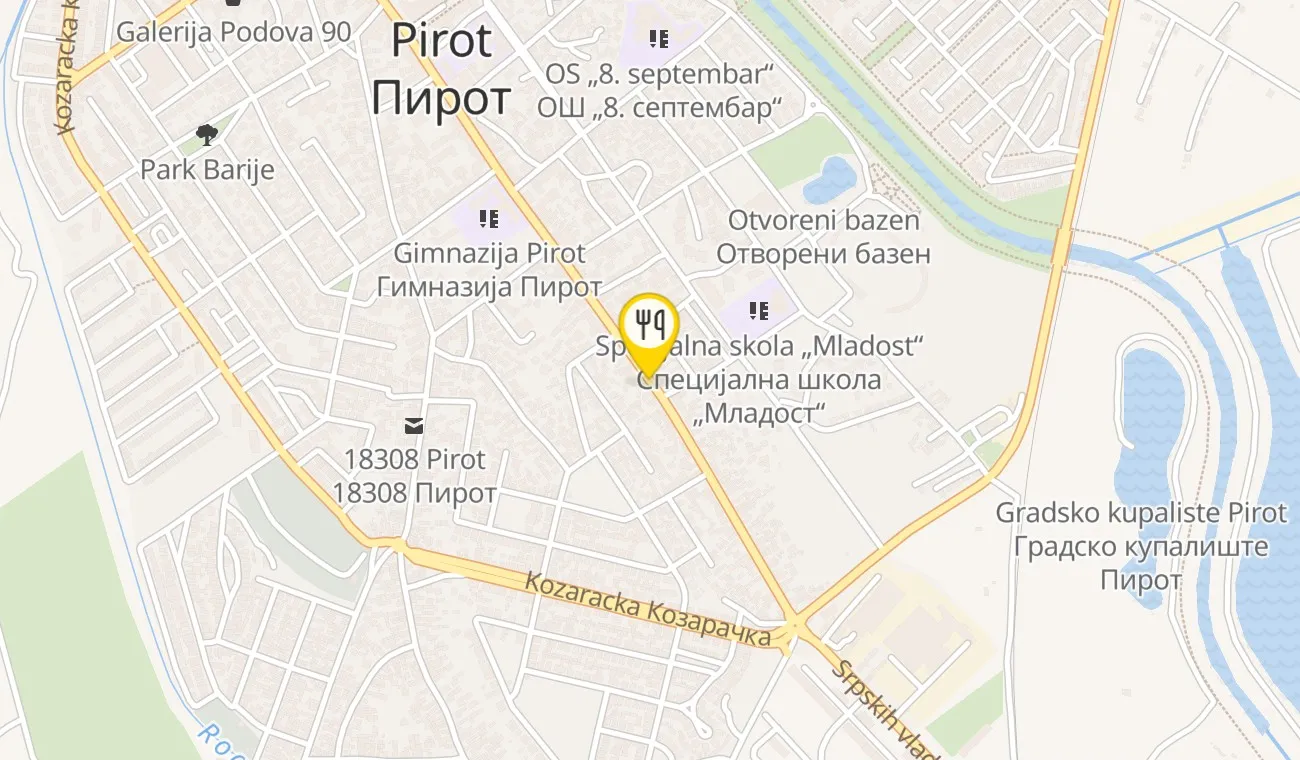 Map — ETNO KOMPLEKS NIŠAVSKA DOLINA