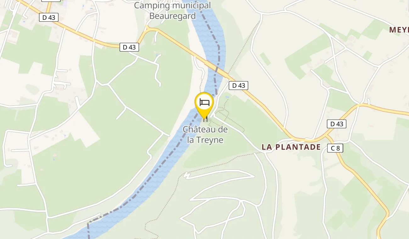 Plan — Château de la Treyne