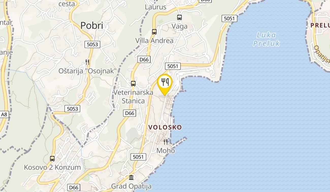 Karta — Konoba Valle Losca