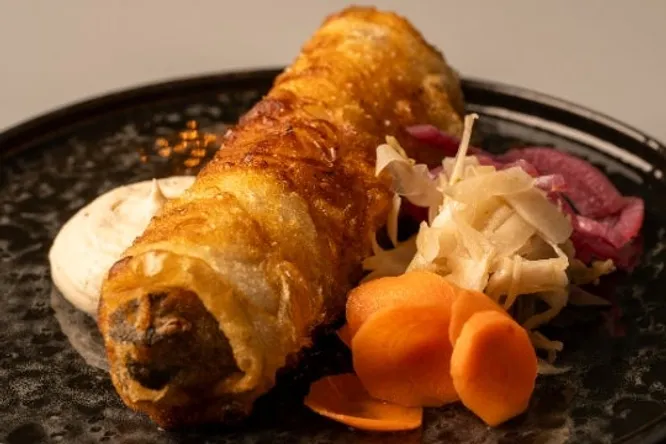 Nems escargots & saucisse de Morteau