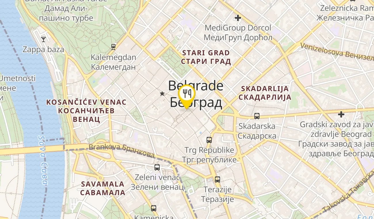 Map — CVEĆE ZLA