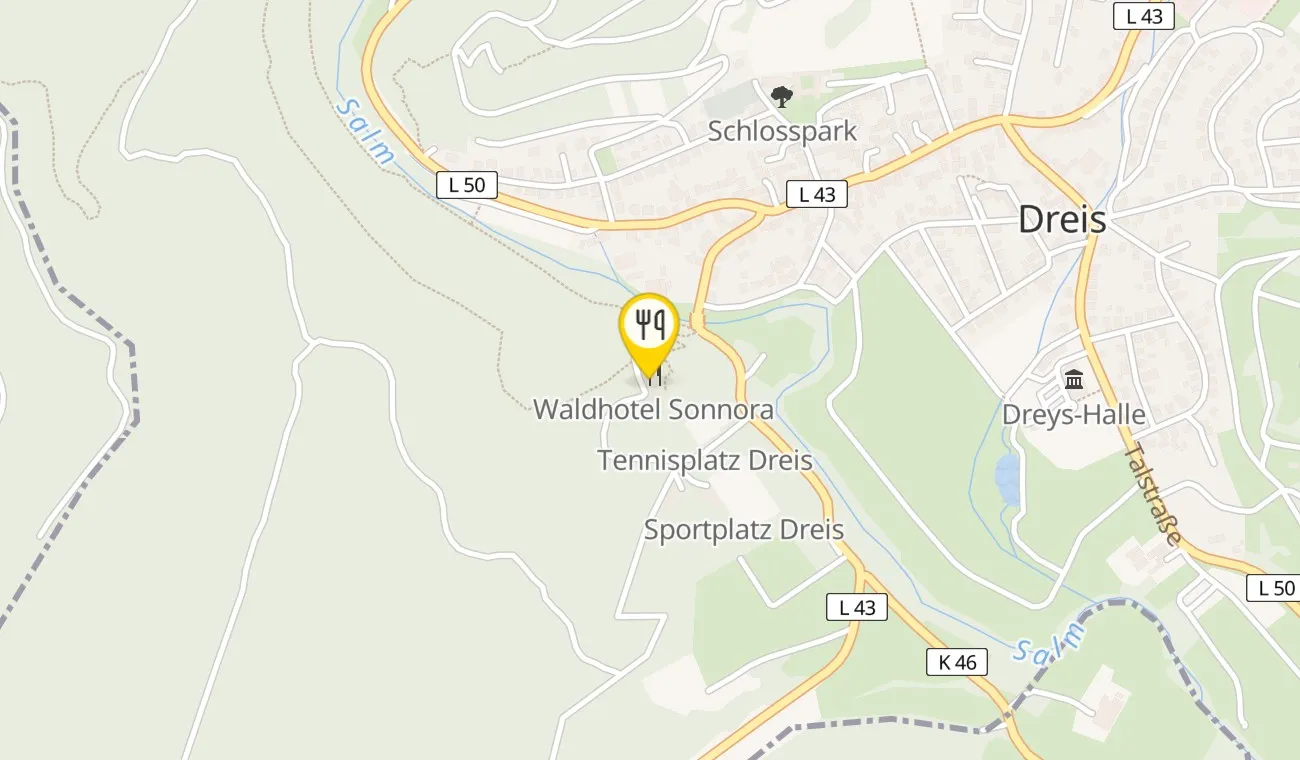 Karte — Waldhotel Sonnora