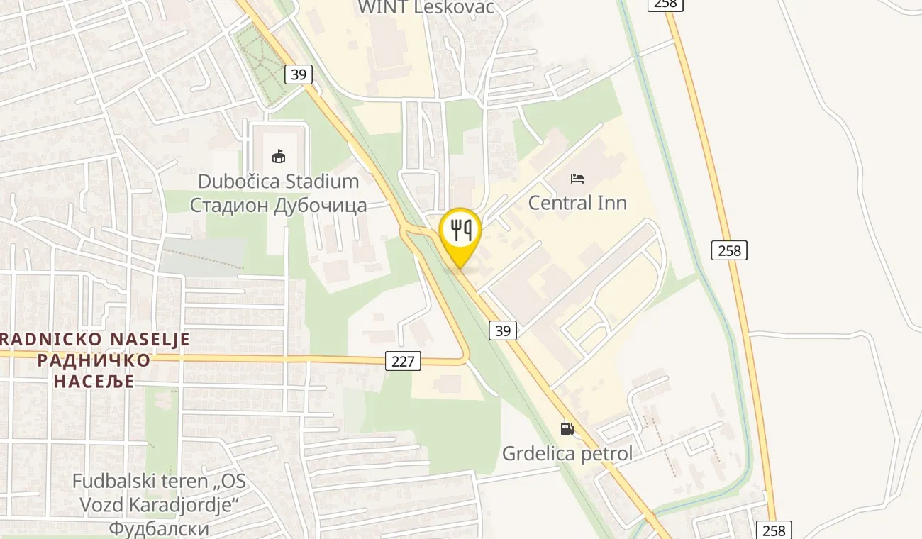 Mapa — RESTORAN KOLIBA - KOMPLEKS APOSTOLOVIĆ