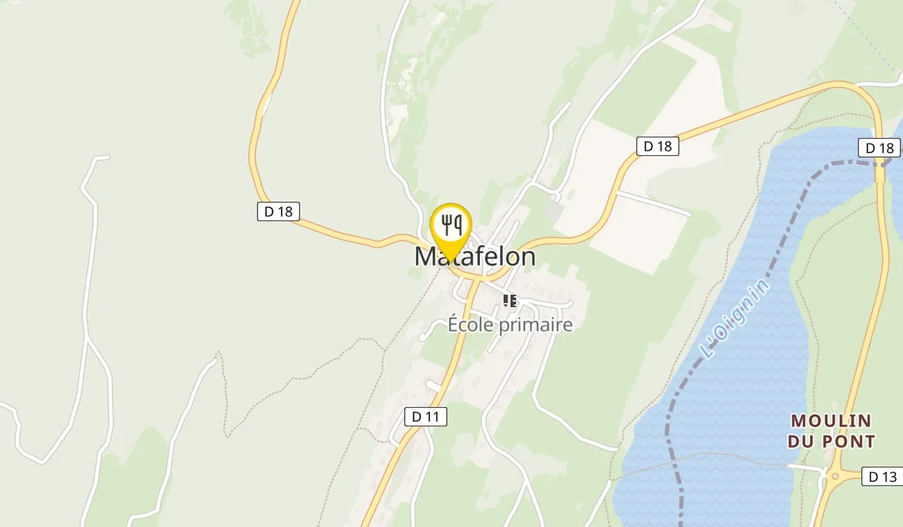Map — Auberge du Col