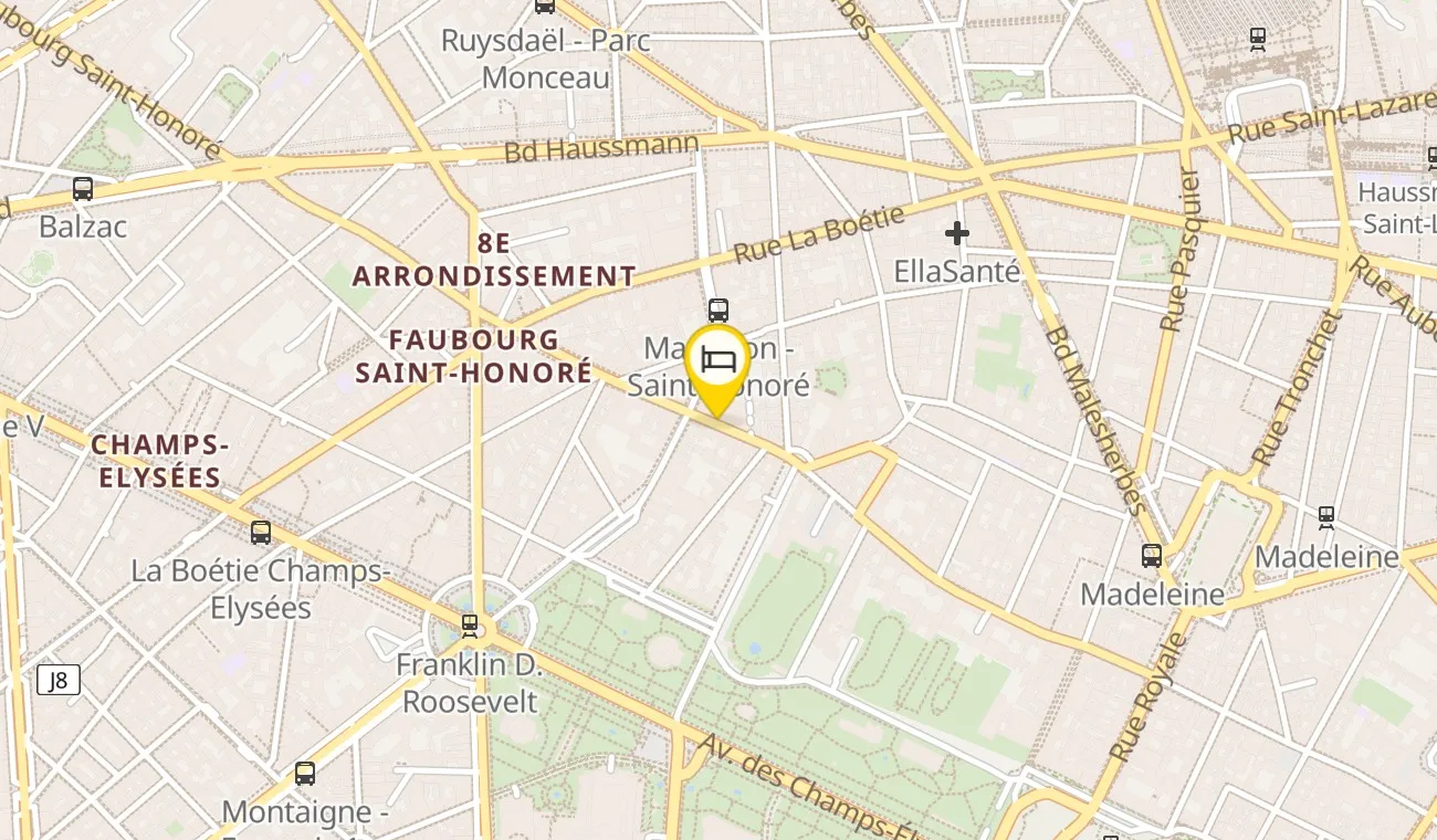 Plan — Le Bristol Paris