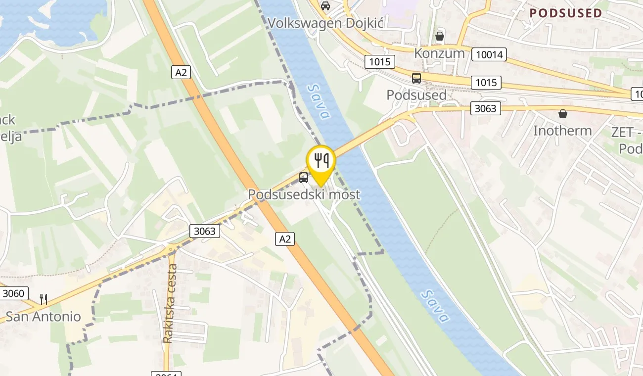 Map — Izletište Suhina