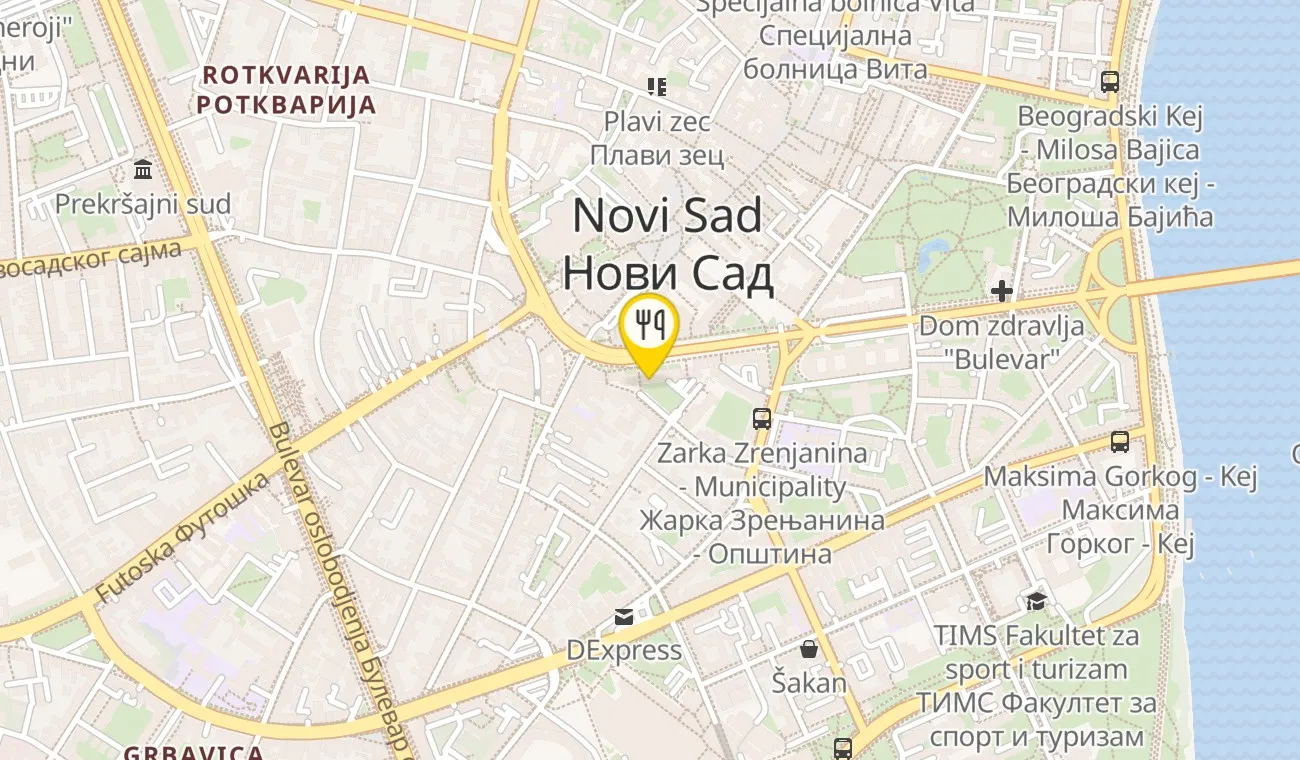 Mapa — DINER BROS. NOVI SAD