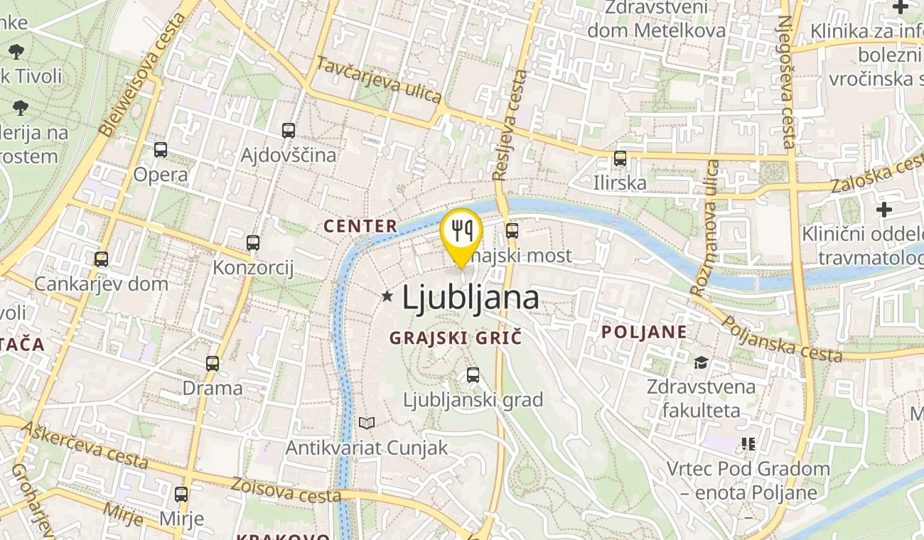 Zemljevid — Restaurant Jadro