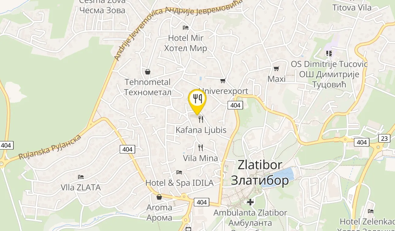 Mapa — KAFANA LJUBIŠ
