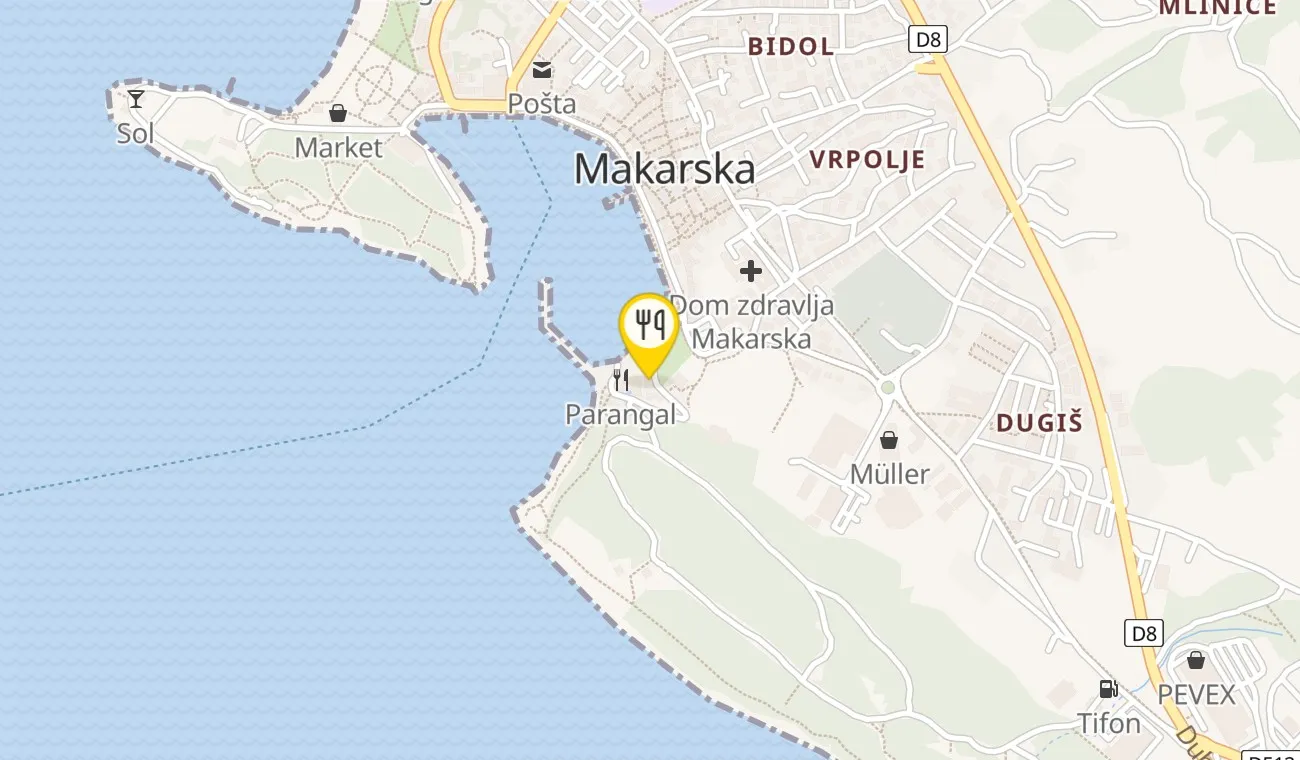 Map — Tempera streetfood & bar