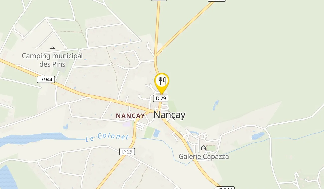 Plan — L'Antilope de Nançay