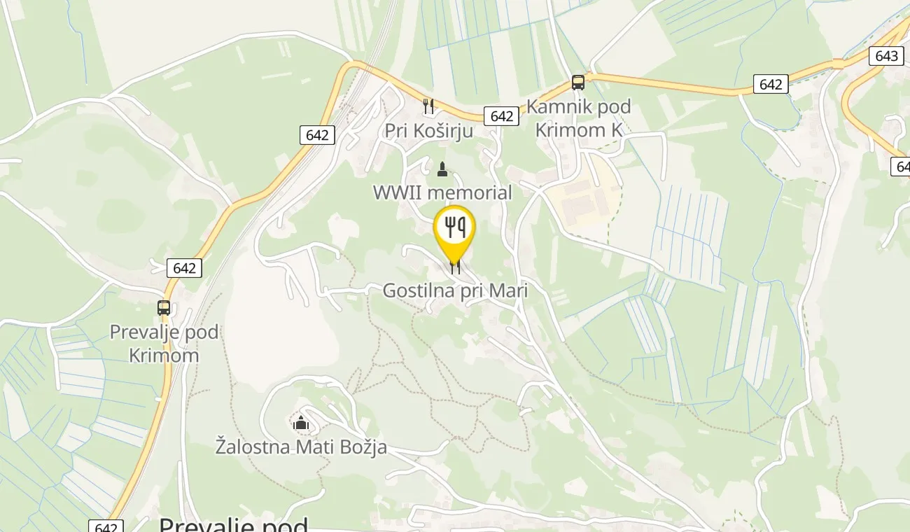 Zemljevid — Gostilna pri Mari