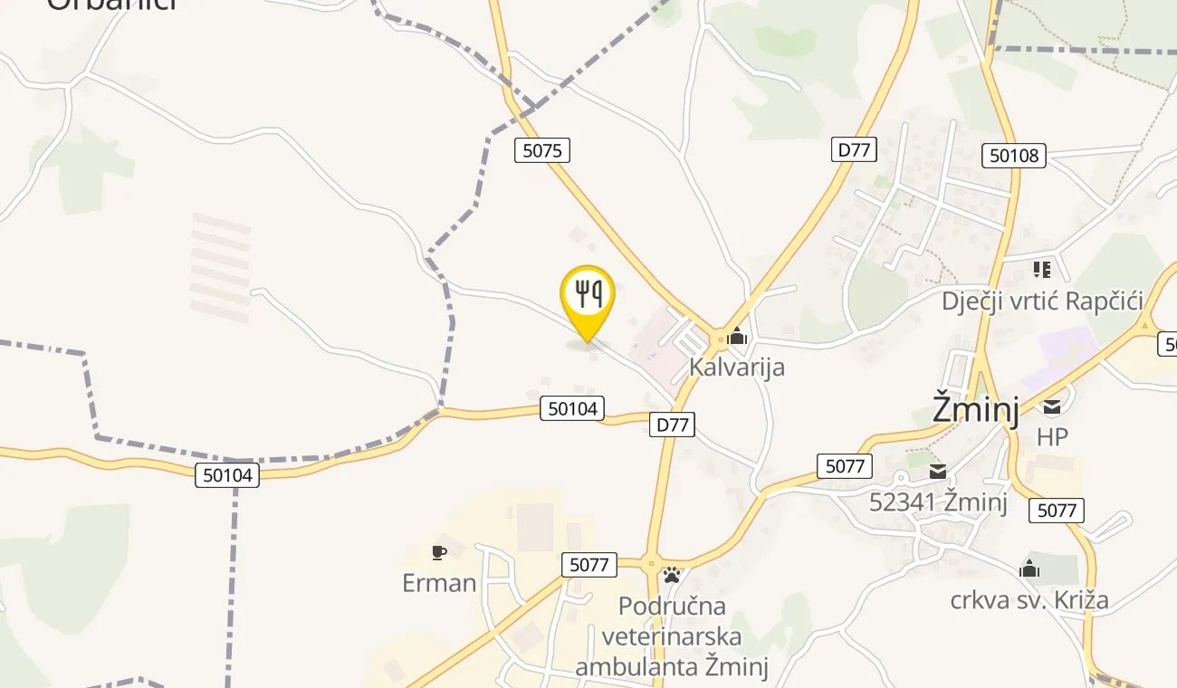 Map — Konoba Puli Pineta