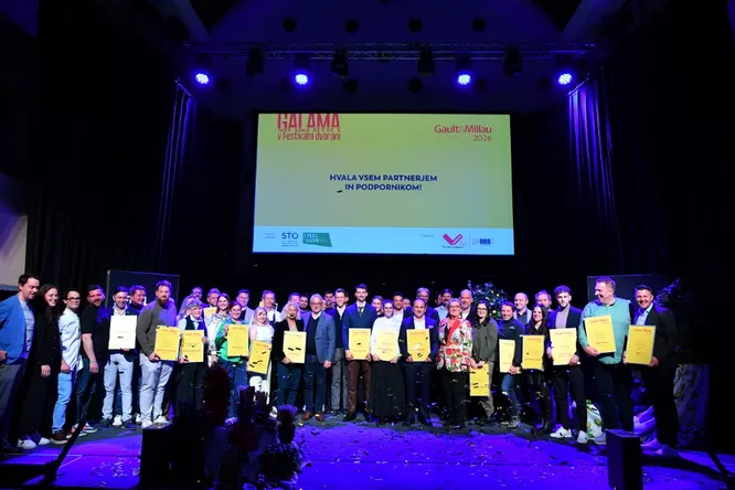 Rekordna noč slovenske gastronomije: razglašeni najboljši po izboru Gault&Millau Slovenija 2026