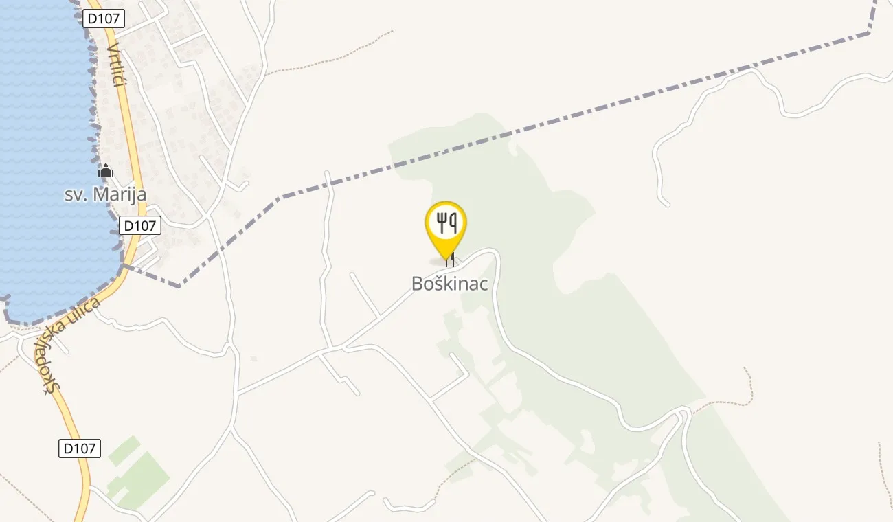 Map — Boškinac