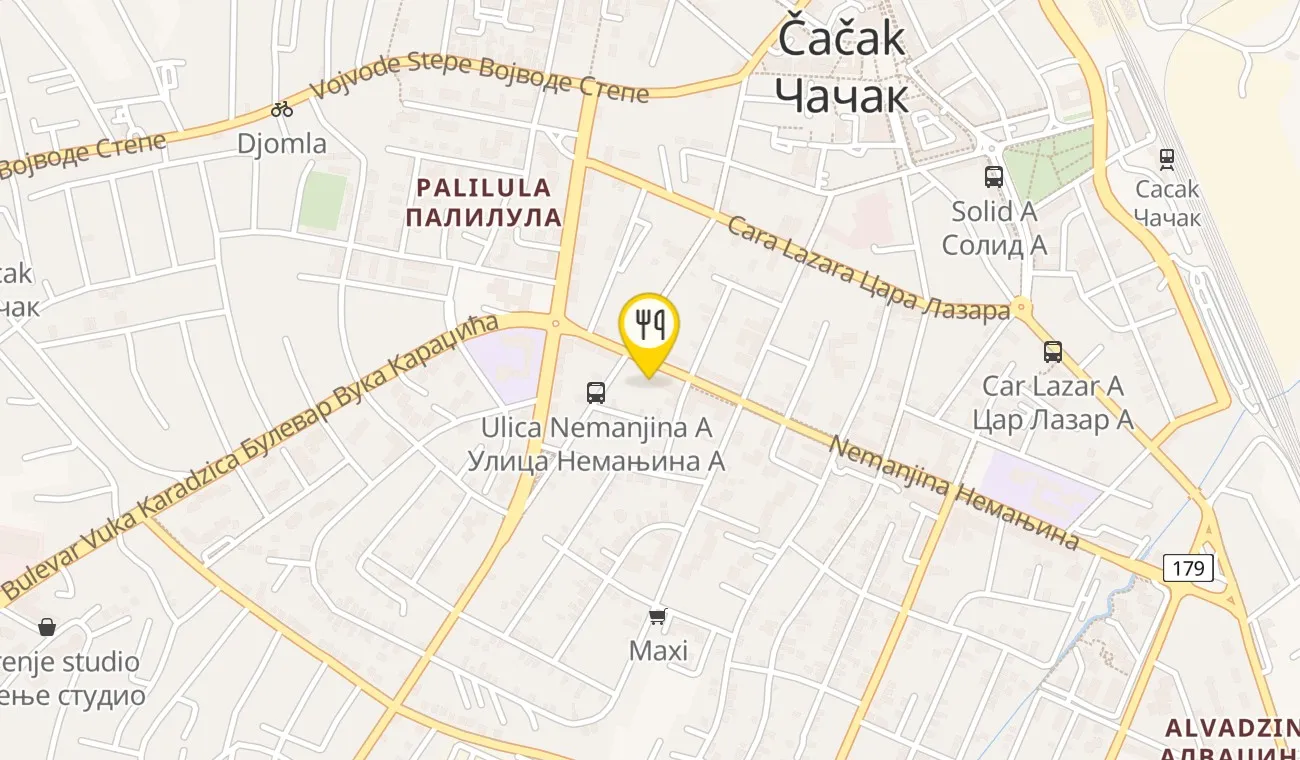 Map — GOSTIONICA MLADOST
