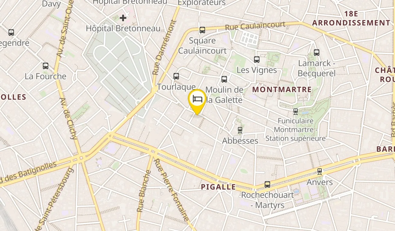 Map — Hôtel BASSS