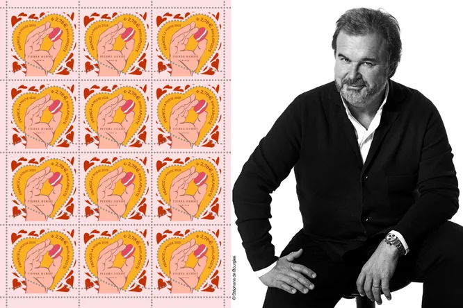 Gourmet stamps by Pierre Hermé for Valentine's Day