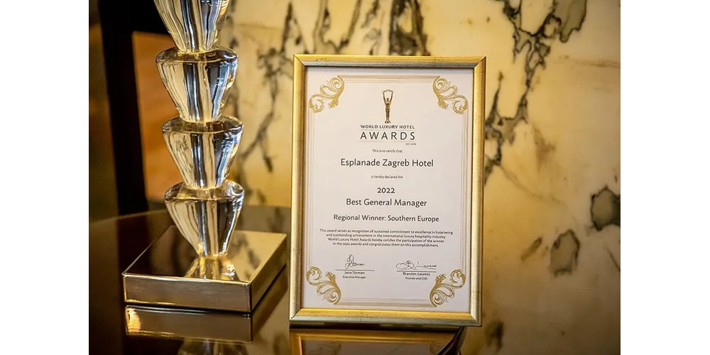 World Luxury Hotel Awards 2022: Slavlje Esplanade