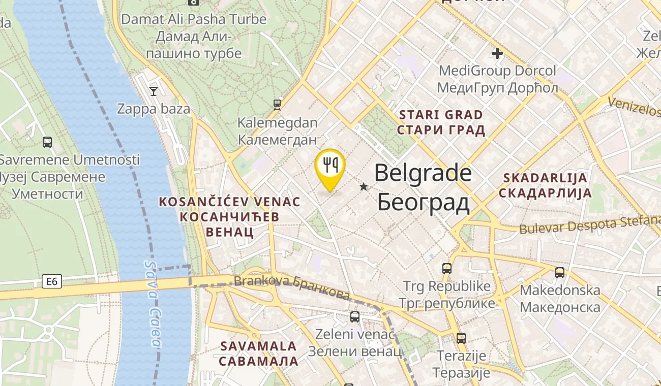 Mapa — RESTORAN VUK