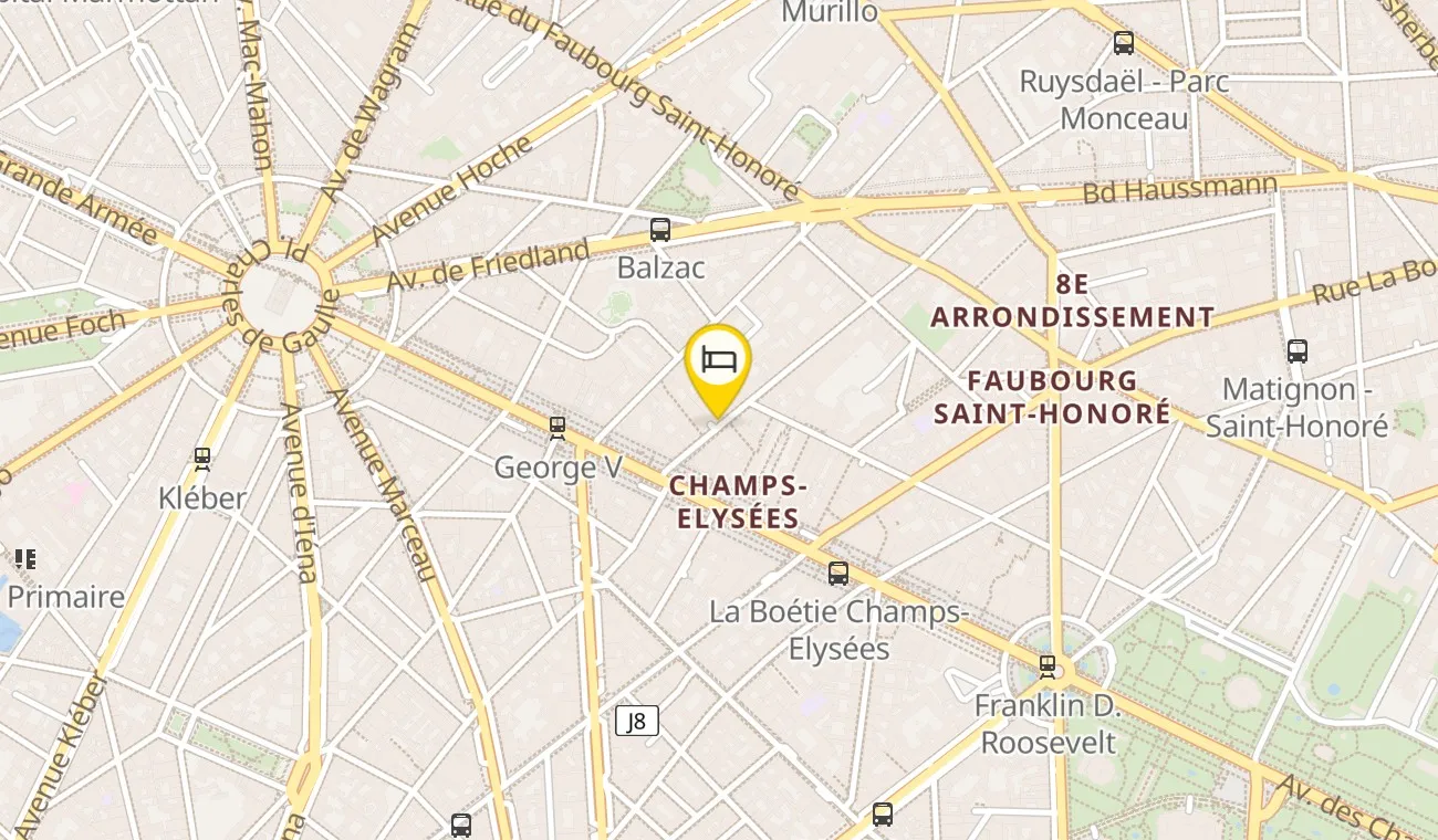 Plan — Hôtel Lancaster Paris
