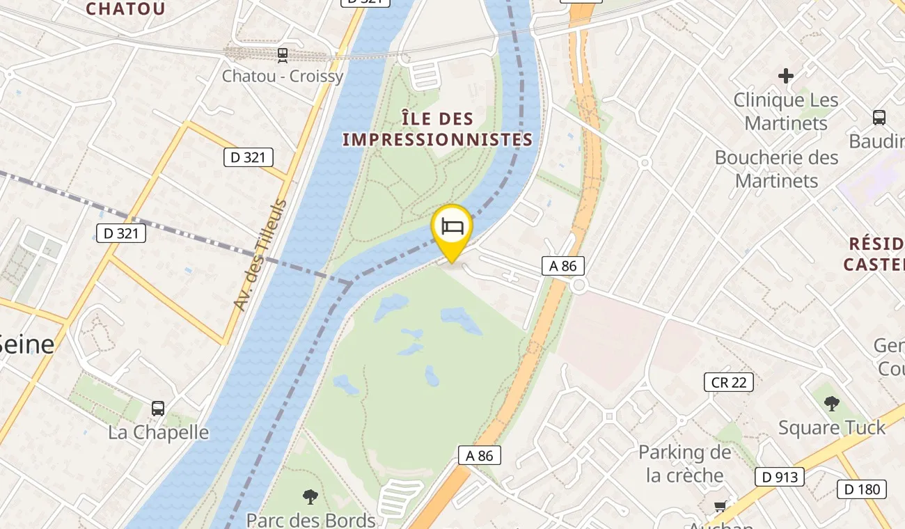 Map — Le Relais de la Malmaison