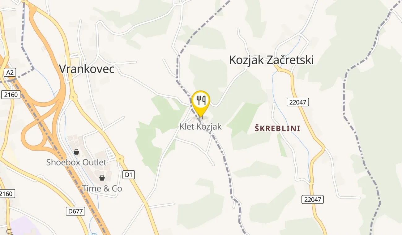 Map — Klet Kozjak