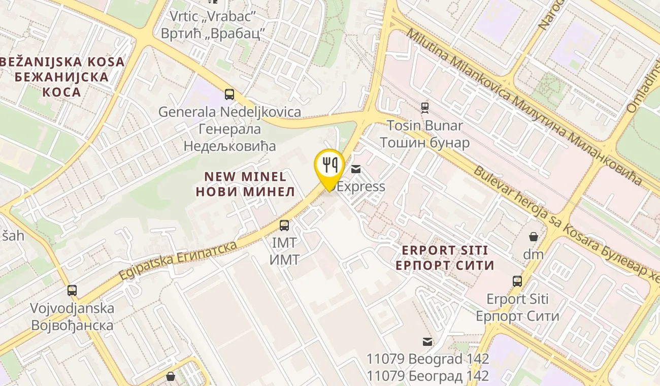 Map — NACIONALNI RESTORAN BELA REKA